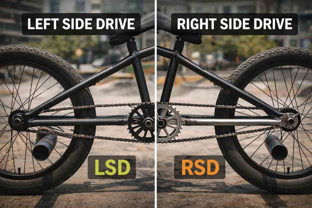 Right Drive Frame Left Side Drive vs Right Side Drive Explained - Fat Tony BMX